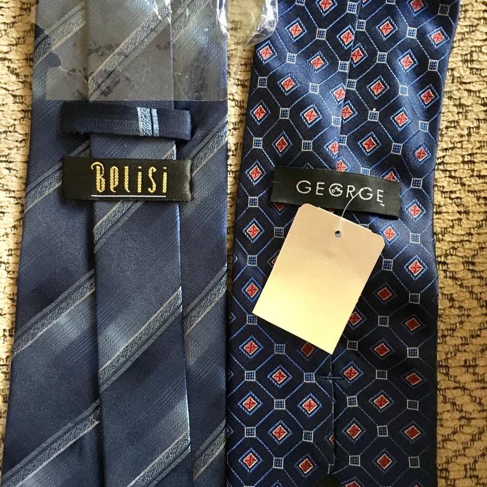 NWT! 2 Men’s Ties ‘George’ & ‘Belisi’ - Picture 3 of 3